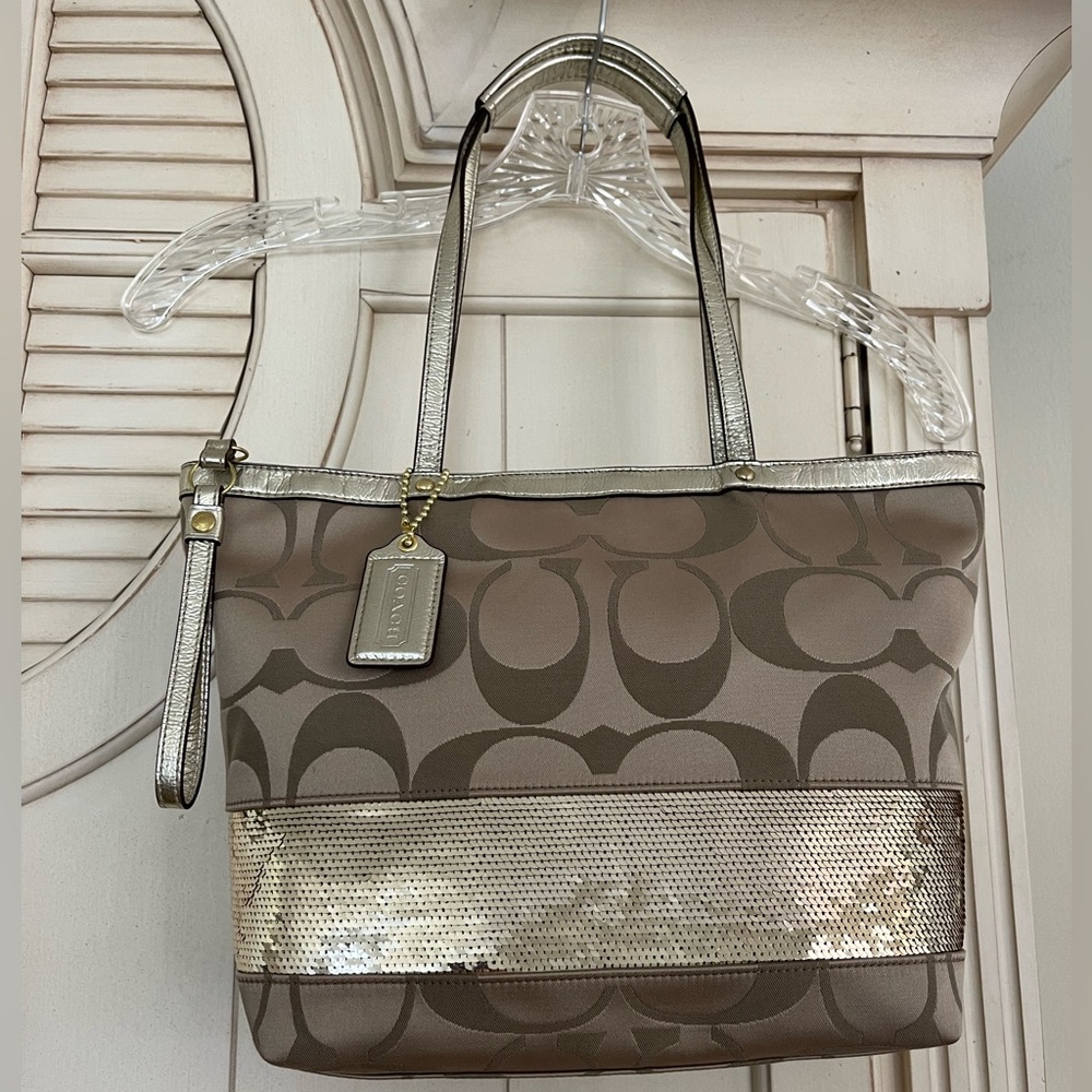 Authentic Gold Coach Purse